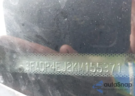 2019 Ford Fiesta Se из США, поврежденный, VIN 3FADP4EJ2KM155371